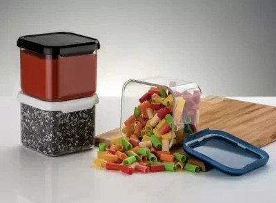 MINAG Plastic Grocery Container  - 500 ml(Pack of 6, Clear)