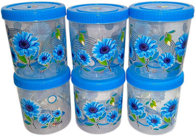 Priyanshu Supplier Plastic Utility Container  - 500 ml(Pack of 6, Blue)