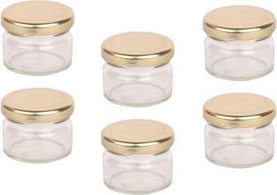 AFAST Glass Utility Container  - 100 ml(Pack of 6, Clear)