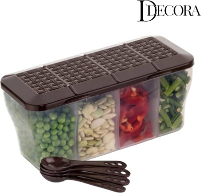 DDecora Plastic Grocery Container  - 1800 ml(Brown)