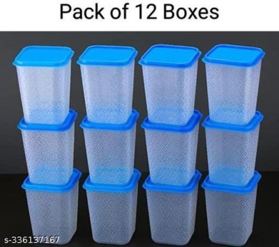 DCI Plastic Grocery Container  - 1000 ml(Pack of 12, Blue)