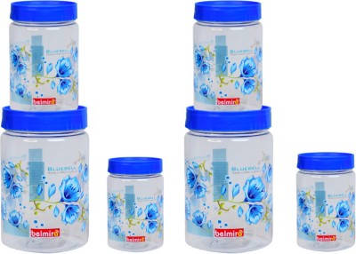 Belmira Plastic Grocery Container  - 1000 ml, 500 ml, 200 ml(Pack of 6, Blue)