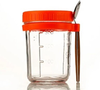PAUL SONS Glass Utility Container  - 350 ml(Orange)