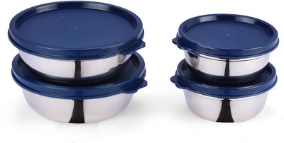Oliveware Steel Utility Container  - 1400 ml(Pack of 4, Blue)