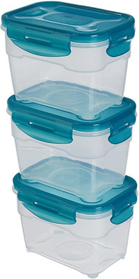 ASDF Plastic Utility Container  - 1 L(Pack of 3, Blue)
