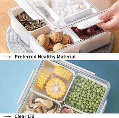BENNUR 7 Plastic Grocery Container  - 1500 ml(White)