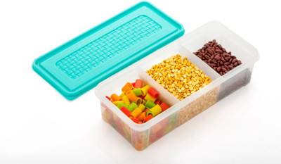 MAGICSPOON Polypropylene Grocery Container  - 1900 ml(Blue, Green)
