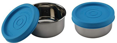 Signoraware Steel Utility Container  - 100 ml(Pack of 2, Blue)