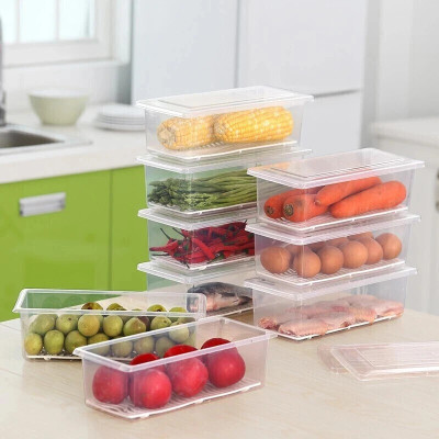 STARDOT Plastic Fridge Container  - 1500 ml(Pack of 9, Clear)