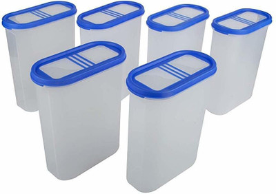 Cutting EDGE Plastic Utility Container  - 2400 ml(Pack of 6, Blue)