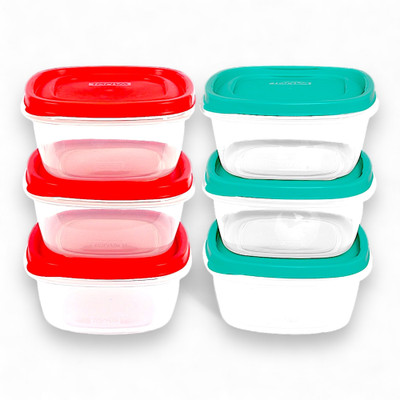 Toriiva Plastic Utility Container  - 1200 ml(Red, Green)