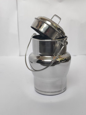 Revathi Steel Milk Container  - 1 ml(Pack of 2, Silver)