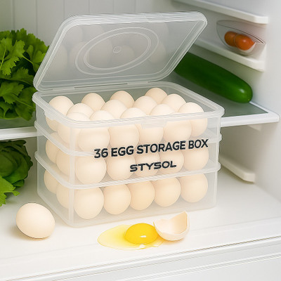 Stysol Plastic Egg Container  - 3 dozen(Clear)