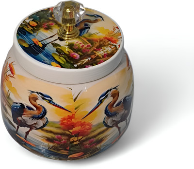 IBH Iron Cookie Jar  - 0.75 L(Multicolor)