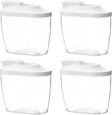 SHFTI Plastic Utility Container  - 1000 ml(Pack of 4, Clear)