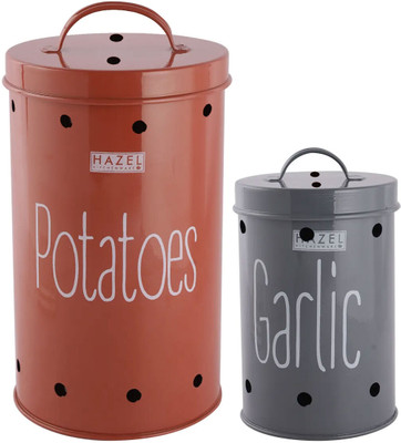 HAZEL Iron Utility Container  - 0 ml(Pack of 2, Multicolor)