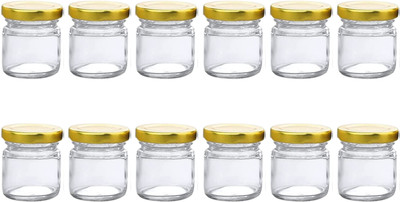 gellon Glass Utility Container  - 50 ml(Pack of 12, Clear)