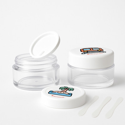 GRITSPARK Plastic Utility Container  - 8 g(Pack of 2, Transparent, White)