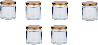 1st Time Glass Utility Container  - 50 ml(Pack of 6, Clear)
