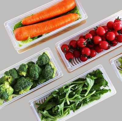 COMPLEX 7 Plastic Fridge Container  - 1500 ml(Pack of 5, Clear)