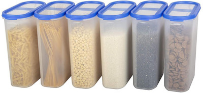 Flipkart SmartBuy Plastic Utility Container  - 2400 ml(Pack of 6, Blue)