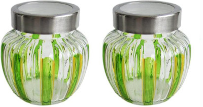 Avastro Glass Grocery Container  - 500 ml(Pack of 2, Clear)