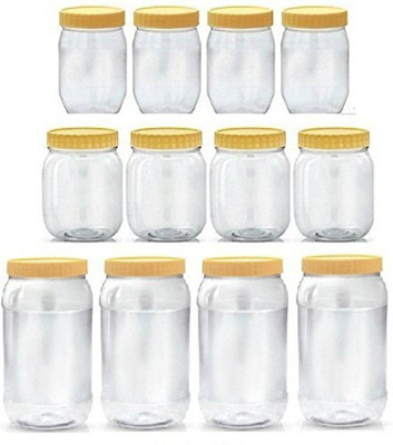 shree parshva Plastic Utility Container  - 2800 ml(Pack of 12, Yellow, Clear)
