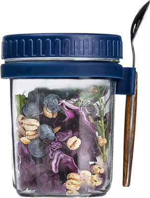 Tap2kaart Glass Utility Container  - 350 ml(Blue)