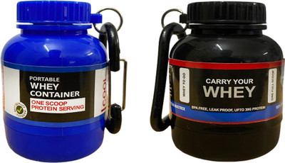 TRUE INDIAN Plastic Utility Container  - 30 ml(Pack of 2, Blue, Black)