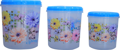 AP Polypropylene Grocery Container  - 10 L, 7 L, 5 L(Pack of 3, Blue)
