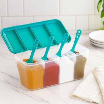 Metrolife Plastic Grocery Container  - 1800 ml(Green)