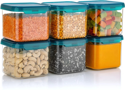 SKYLIFE Plastic Grocery Container  - 500 ml(Pack of 6, Blue)