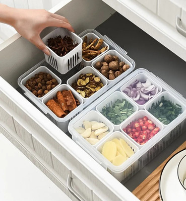ARIZON Plastic Fridge Container  - 2700 ml(White)