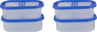 Cutting EDGE Plastic Grocery Container  - 525 ml(Pack of 4, Blue)
