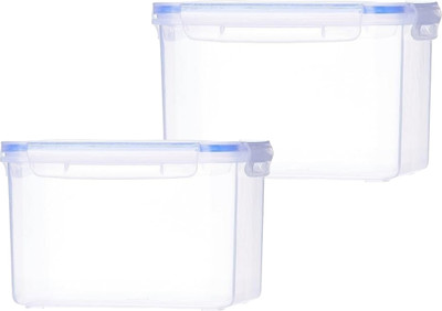 Nabhya Plastic Utility Container  - 2250 ml(Pack of 2, Clear)