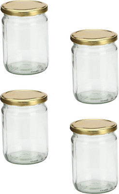 AFAST Glass Utility Container  - 200 ml(Pack of 4, Clear)