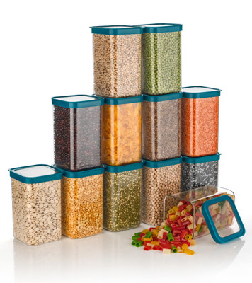Ecodex Plastic Grocery Container  - 1100 ml(Pack of 12, Clear)