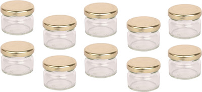 1st Time Glass Utility Container  - 100 ml(Pack of 10, Clear)