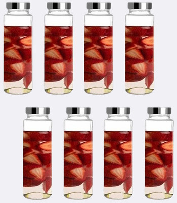 1st Time Glass Utility Container  - 750 ml(Pack of 8, Clear)