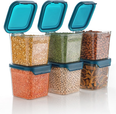 MAXIITOOLII Plastic Grocery Container  - 700 ml(Pack of 6, Clear)