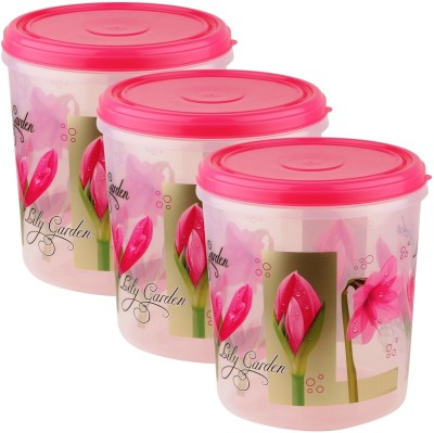 N H Enterprise Plastic Utility Container  - 5 L, 7 L, 10 L(Pack of 3, Pink)