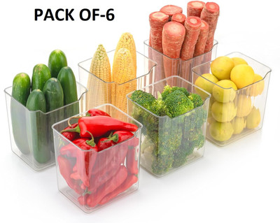 REVATAKG Polypropylene, Plastic Fridge Container  - 1000 ml(Pack of 6, Clear)