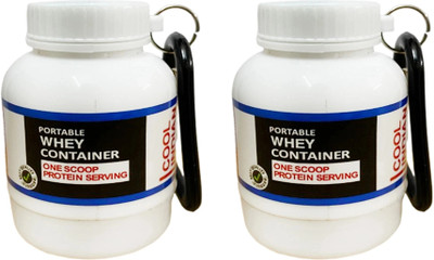 COOLINDIANS Plastic Utility Container  - 30 ml(Pack of 2, White, Red)