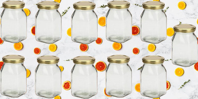 1st Time Glass Utility Container  - 400 ml(Pack of 11, Clear)