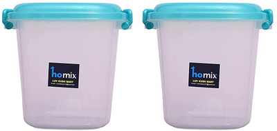 Homix Plastic Utility Container  - 15 L(Pack of 2, Green)
