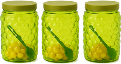 FLEXO Plastic Utility Container  - 1500 ml(Pack of 3, Green)