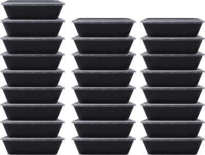 ESTLEN Polypropylene Utility Container  - 1000 ml(Pack of 25, Black)