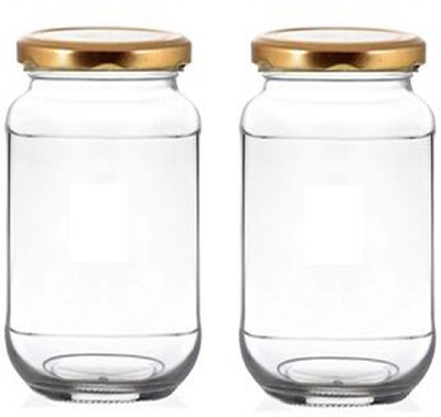 JIGSHTIAL Glass Pickle Jar  - 1000 ml(Clear)