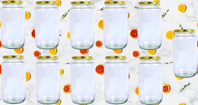 1st Time Glass Utility Container  - 1000 ml(Pack of 11, Clear)