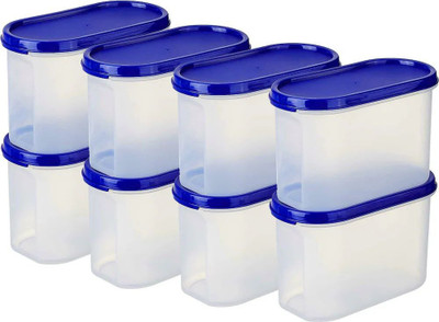 Freqcty Plastic Bread Container  - 1500 ml(Pack of 8, Blue)
